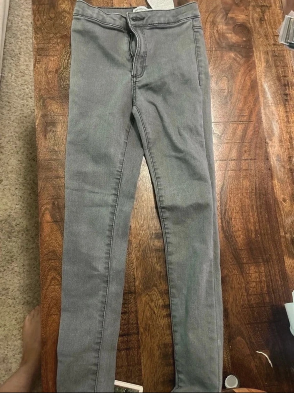 Zara Kids Gray Stretch Skinny Jeans